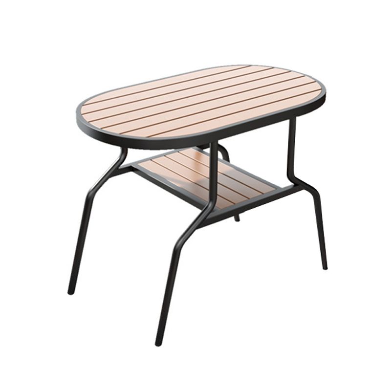 Boho Style 1/3 Pcs Patio Dining Table Set Wood Dining Table Set