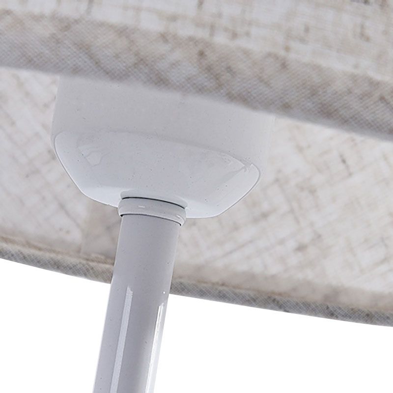 Tapered Reading Book Light Modernism Fabric LED Desk Light in Black/White for Bedside