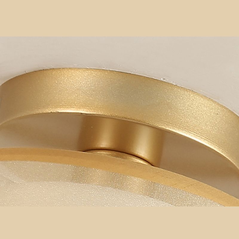 Lámparas de techo de estilo tradicional geometría de tejido blanco semiincrustado lámparas de techo de techo