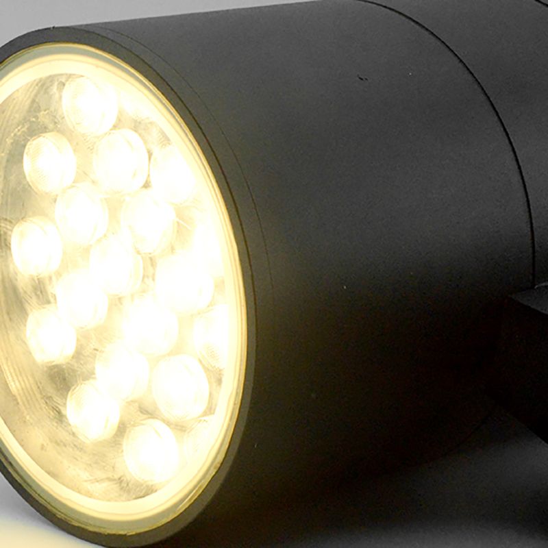 Multi Lights Geometric Wall Lights Modern Style Metal Wall Lighting Fixtures in Black