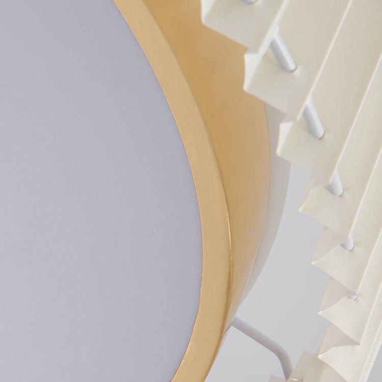 Single Golden Modern Flush Mount Lighting Unique LED Ceiling Light for Bedroom