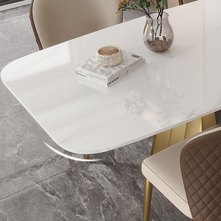 Modern 1/3/4/5/7 Pcs Dining Chairs Set Sintered Stone Dining Room Set