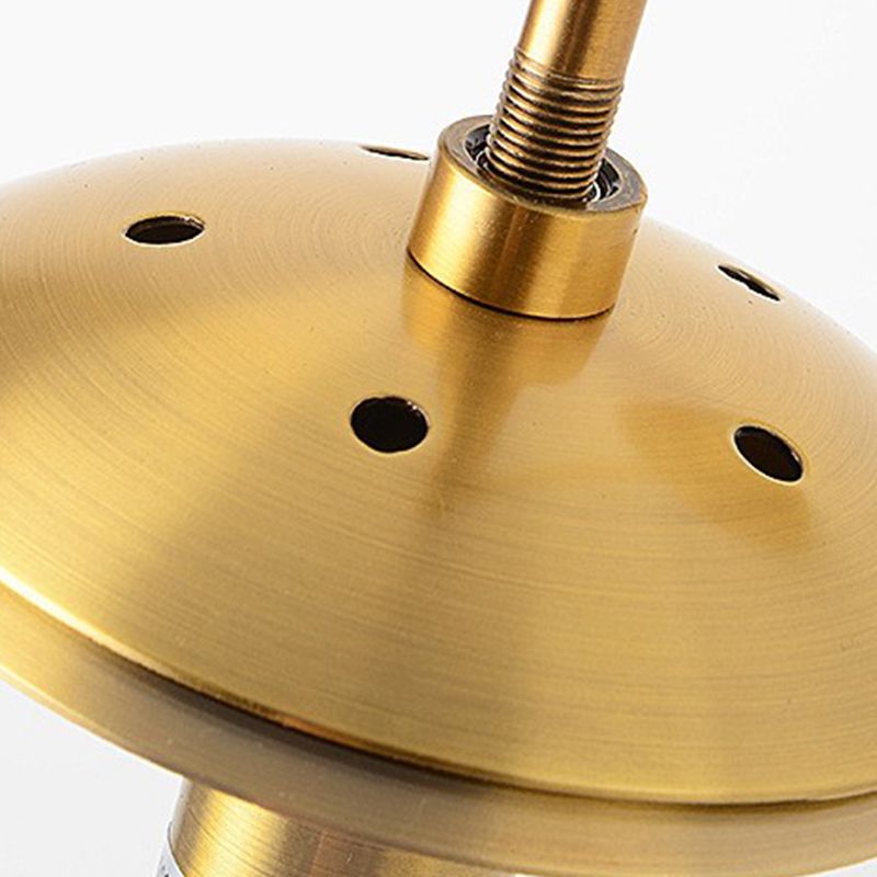 Glass Globe Wall Hanging Lamp Modern 1-Light Dining Room Wall Sconce