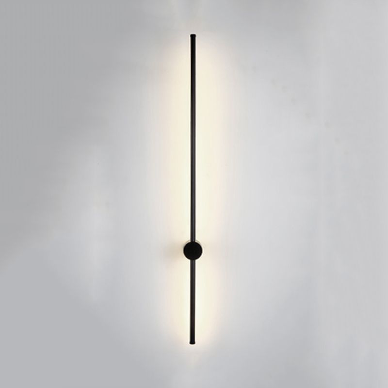 Linear Shape Metal Wall Lighting Idea Modern Style 1 Light Wall Light Sconce