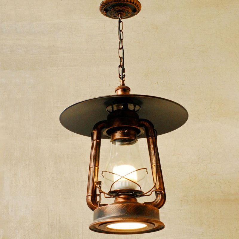 Sospensione in metallo a sospensione luce ombreggiata in stile industriale Apparecchio di illuminazione a sospensione per ristorante