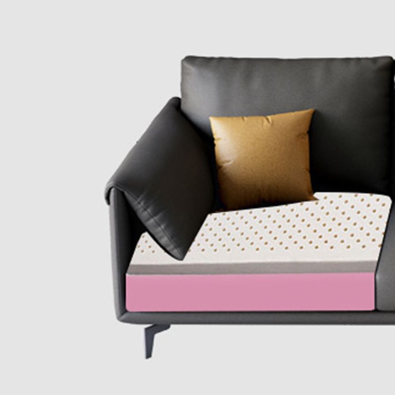 122.8x67x36.2 Faux leather Sectional Pillow Top Arm Sectional for Living Room