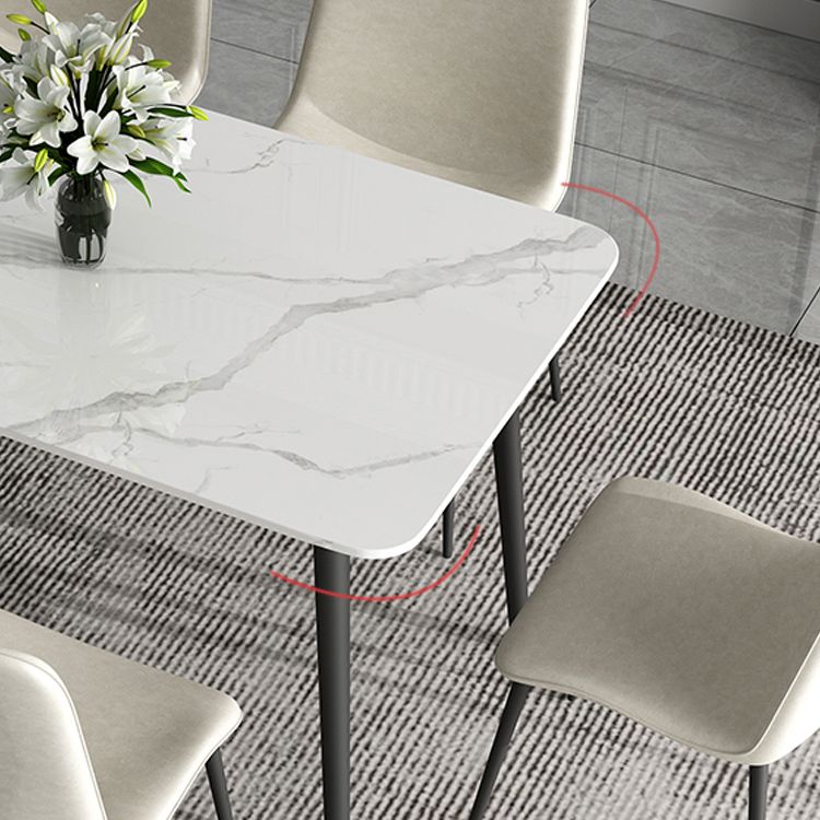 Nordic 1/4/5/7 Pieces Dining Set Sintered Stone White Dining Furniture Set /Separate Items