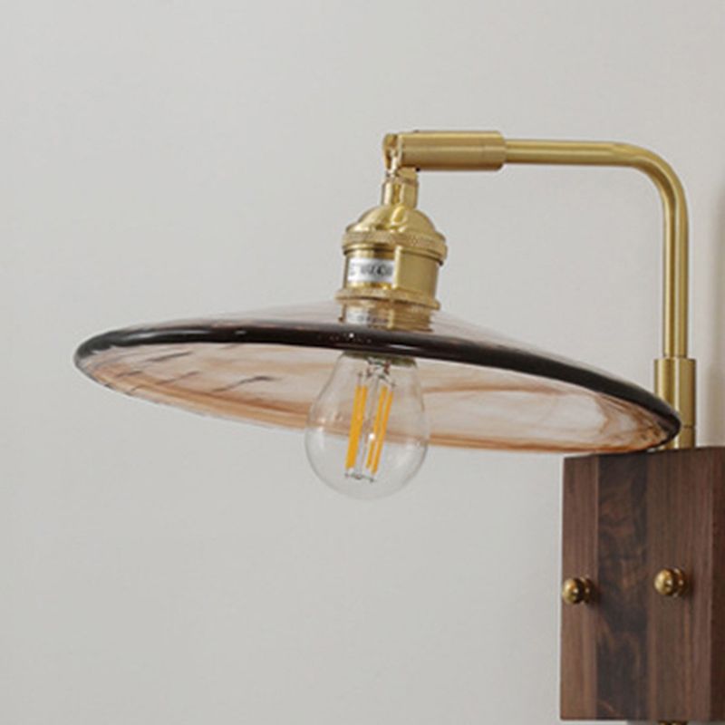 Minimalist Glass Shade Wall Light Fixture Industrial Wall Light Sconce for Bedroom