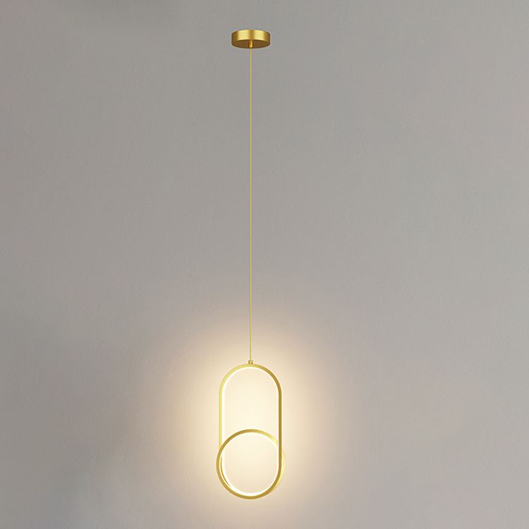 Metal Modernist Hanging Lamps Silicone Shade LED Pendant Lighting Fixtures