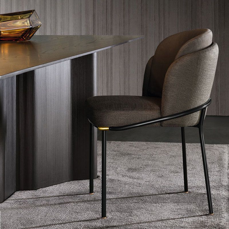 Sillas de cocina contemporáneas que cenan la silla lateral sin brazos con las piernas del metal