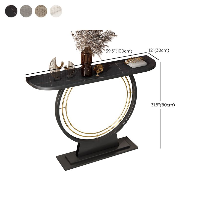 Contemporary Console Table Antique Finish Console Sofa Table