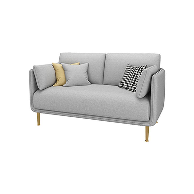 Contemporary Fabric Cushions Sofa 33.46"High Pillow Top Arm Sofa for Restaurant