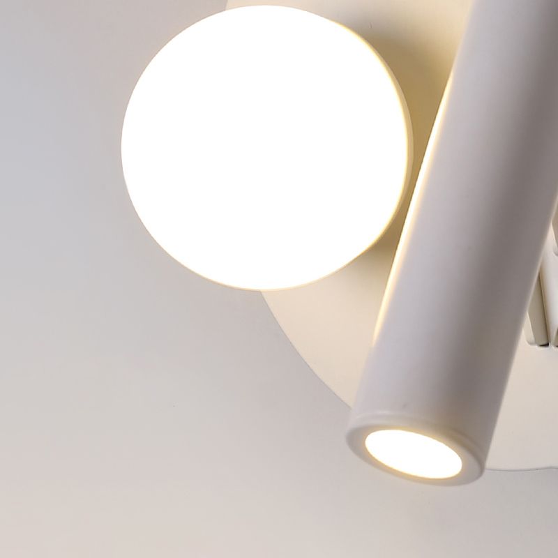 Modern Style White Geometric Wall Lighting Ideas 2-Lights Aluminum Wall Lights