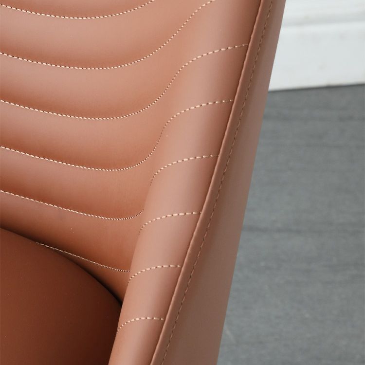 Chaise de salle à manger en métal de style contemporain Parsons, chaises d'appoint sans accoudoirs pour cuisine