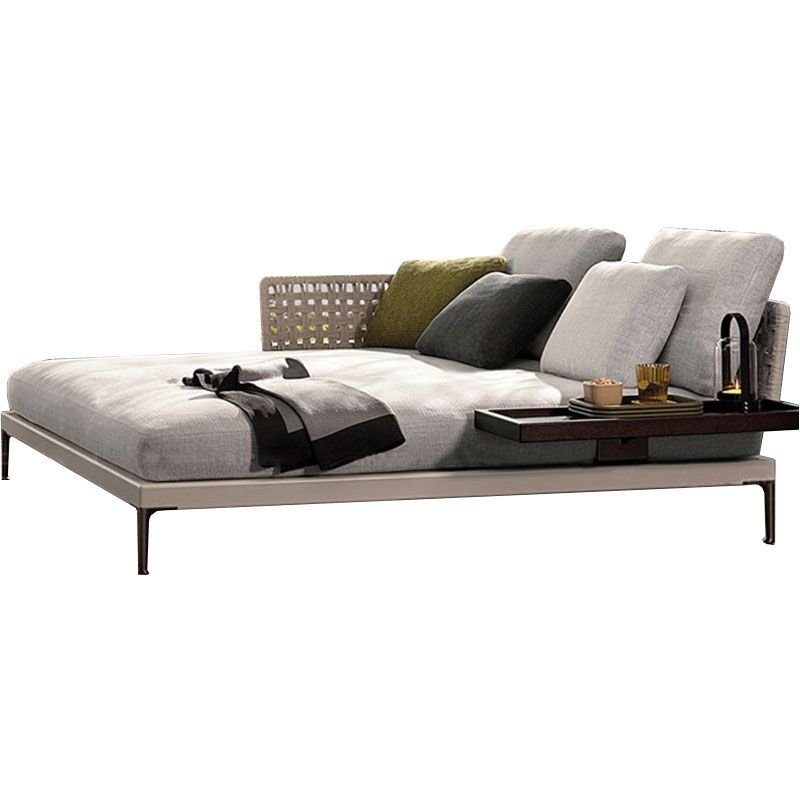 Aluminum Patio Sofa 1 PC UV Resistant Outdoor Patio Sofa with Cushion