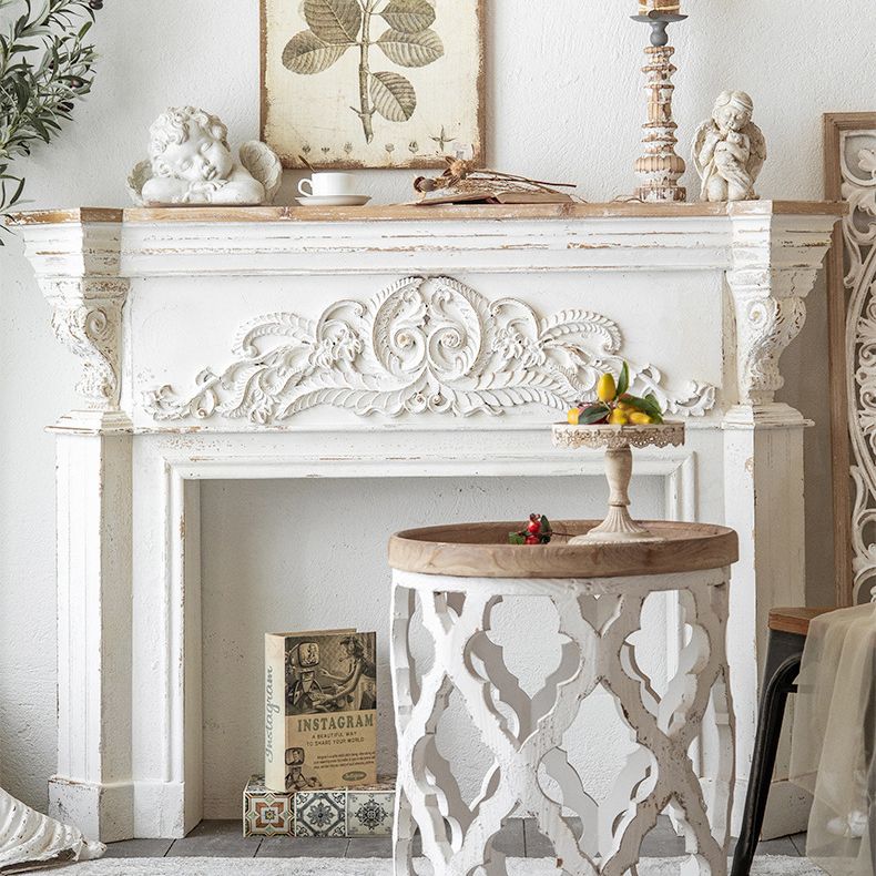 French Country Wood Console Table Rectangle Console Sofa Table for Hall
