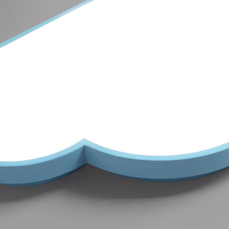 LED-Unterputzleuchte für Schlafzimmer, moderne, deckennahe Beleuchtung mit Cloud-Metallschirm