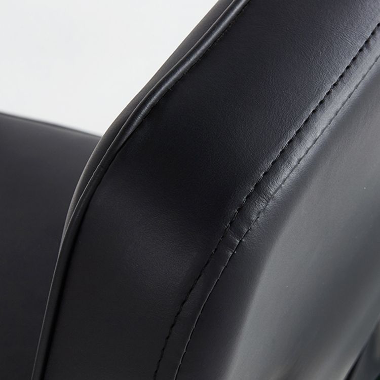 Open arrière Arm à manger chaise industrielle des fauteuils rembourrés avec des jambes en métal