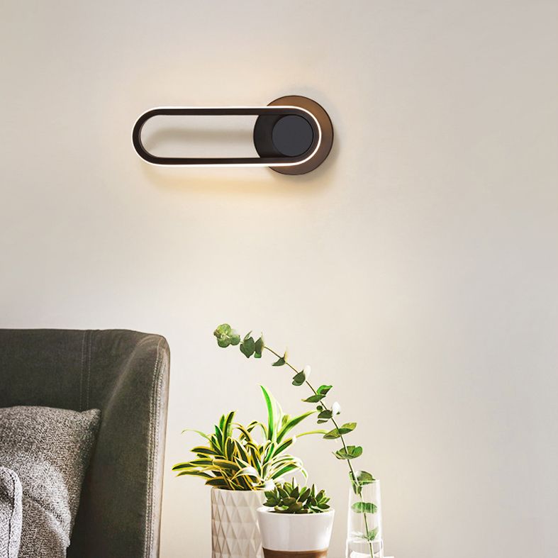 Moderna Minimalista Estilo Lineo Lucina de pared lineal Metal 1 luces de pared ligeras para sala de estar