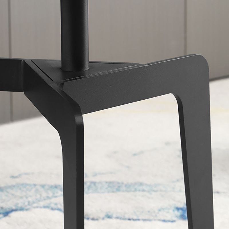 Modern 21.65" Tall Steel 3 Legs End Table Round Slate Top Side Table