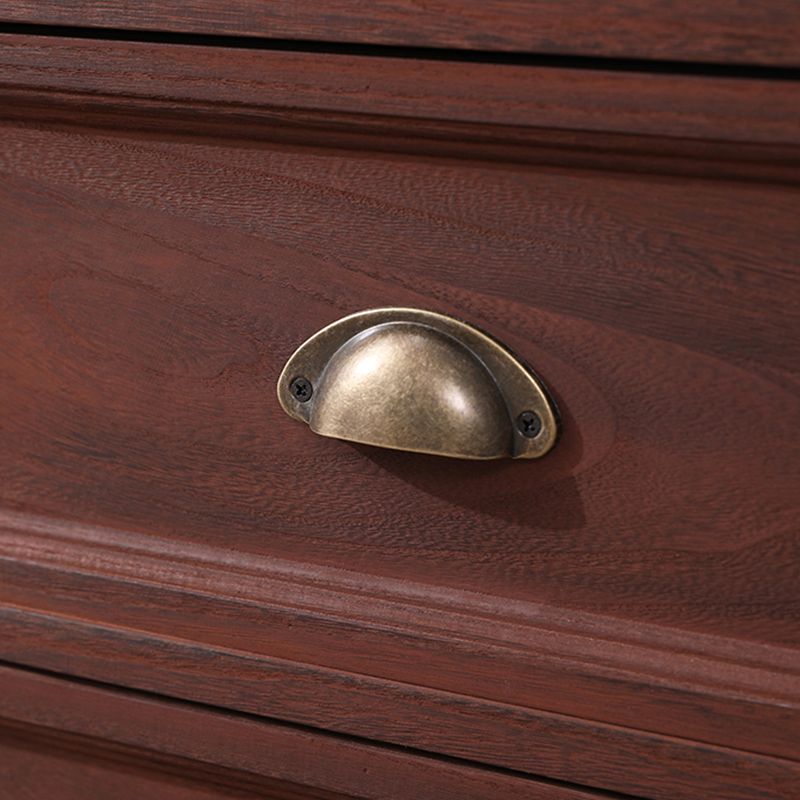 Traditional Style Storage Chest Bedroom Vertical Wooden Storage Chest Dresser with Drawers