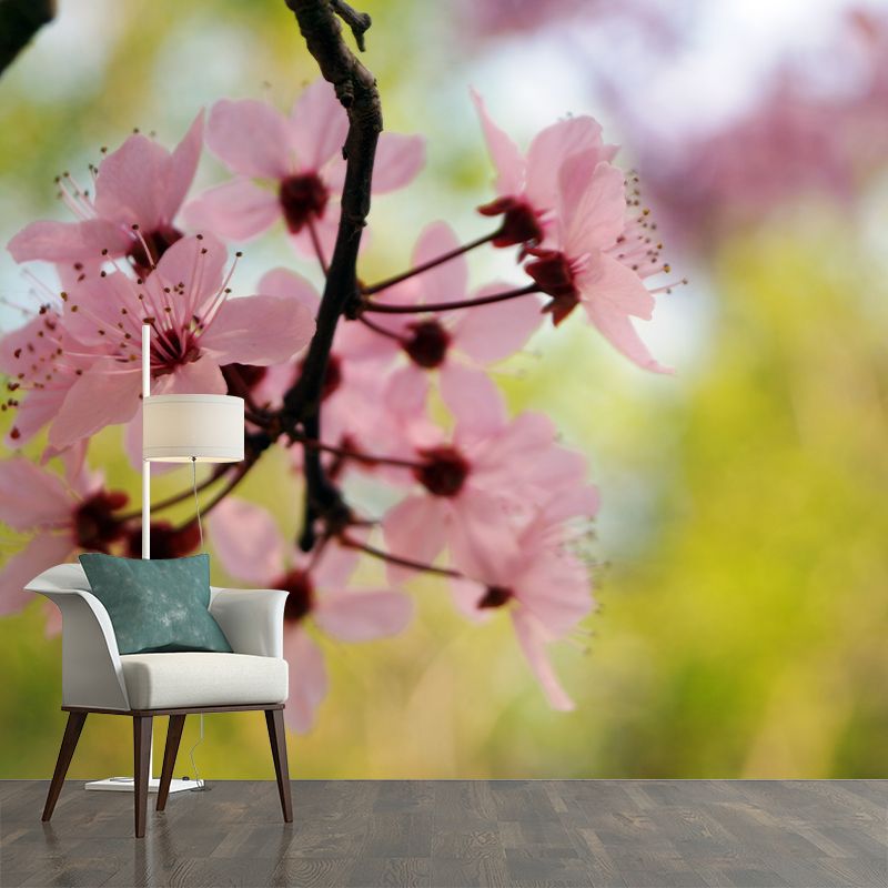 Flower Mural Wallpaper Decorative Wall Covering for Living Room, Made to Measure