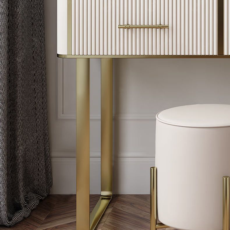 Glam Stone Vanity Dressing Table 5-Drawers Vanity Dressing Table