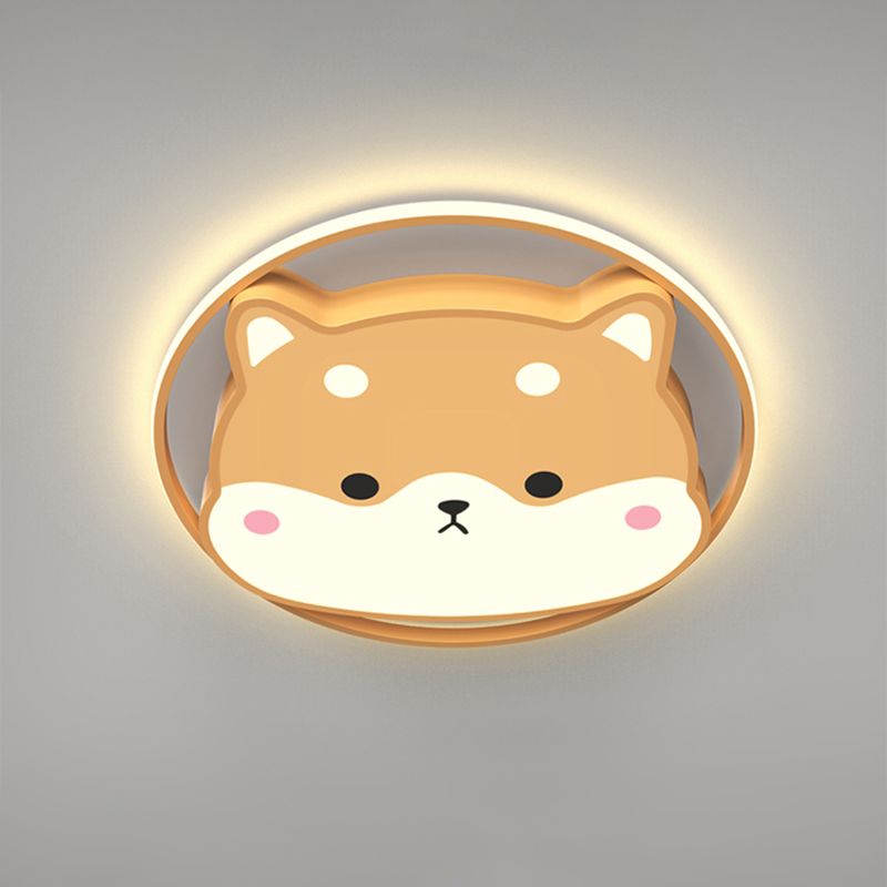 Plafoniere a LED con animali adorabili. Apparecchio di illuminazione per camera da letto per bambini in stile moderno