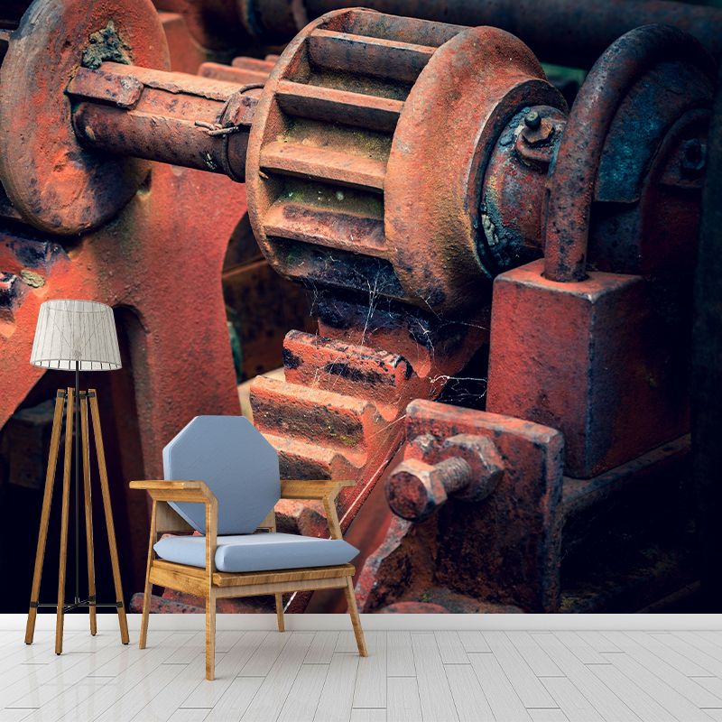 Industrial Photography Style Building Mural Wallpaper Mildew Resistant for Wall Decor