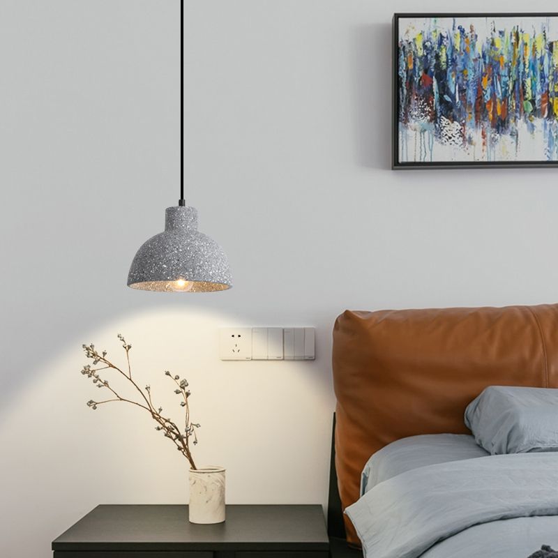 Nordic Style Cement Ceiling Lamp Modern Simple Geometry Led Pendant Light for Living Room