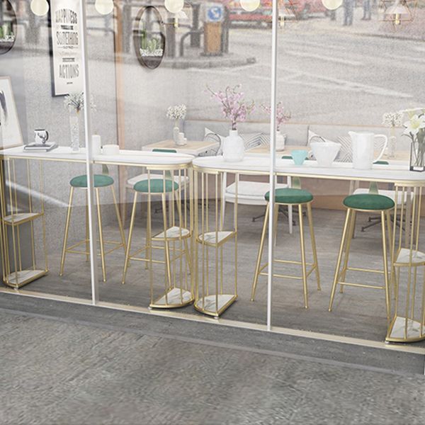 Sintered Stone Bar Table Oval Dining Table for Kitchen Living Room