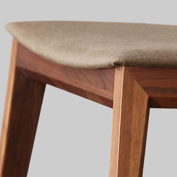 Sillas de comedor estilo moderno Sillas auxiliares sin brazos con patas de madera