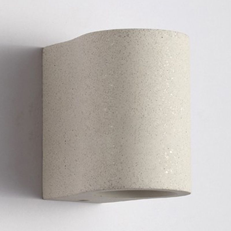Modern Rectangular Sconce Light Fixture Cement 2-light Wall Sconces for Outdoor