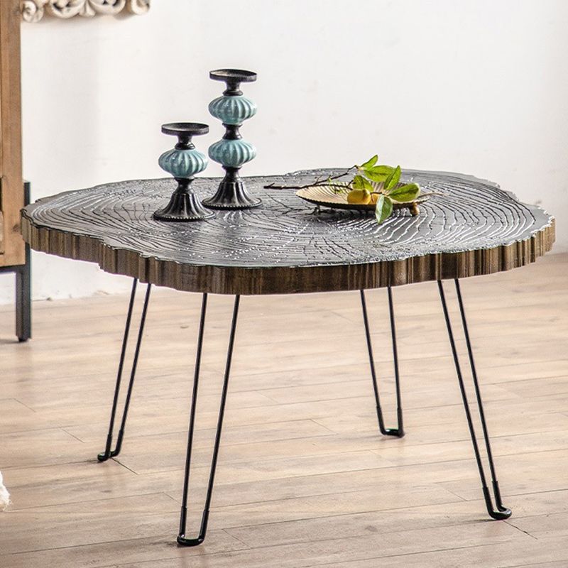 Contemporary Solid Wood Coffee Table Espresso Wood Coffee Table