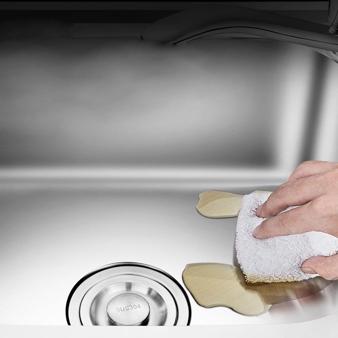 Modern Style Kitchen Sink Stainless Steel Dirt Resistant Kitchen Sink(Not Included Faucet)