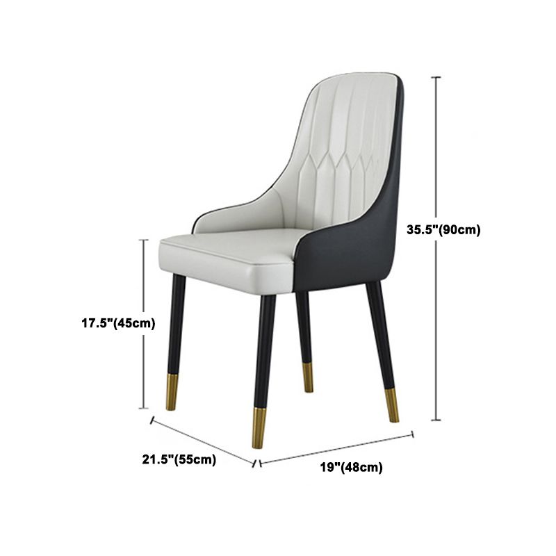 Glam Faux Marble Dining Table Set Round 1/2/4/5 Pieces Dining Set