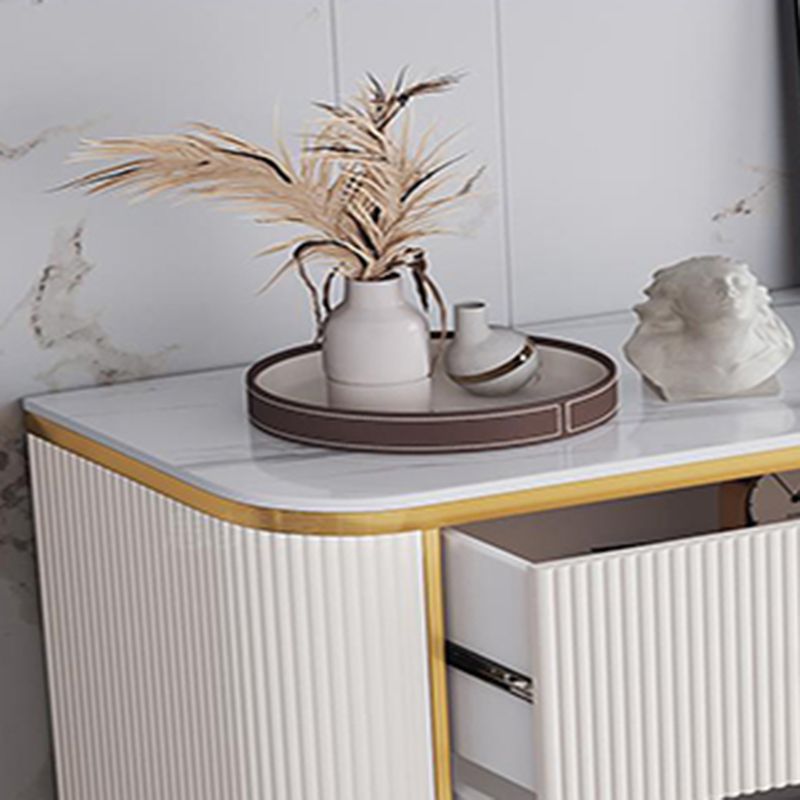 14.82-inch Width Glam Storage Chest Stone Dresser with 5/6 Drawers