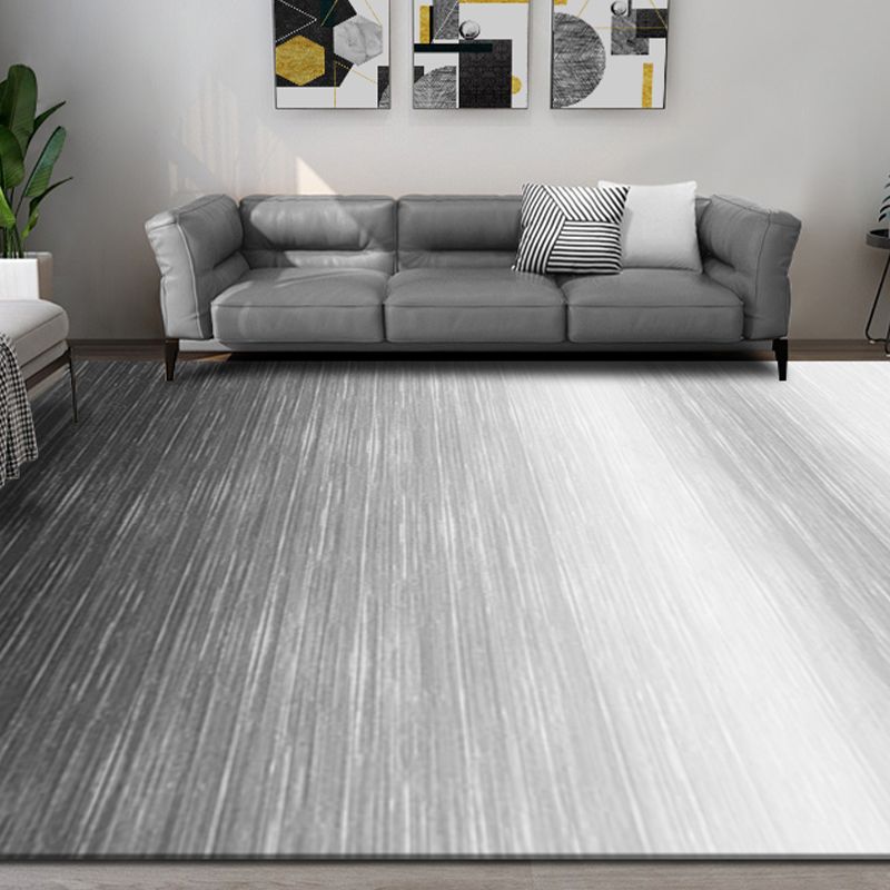 White Modern Carpet Polyester Abstract Pattern Carpet Washable Carpet for Home Decor