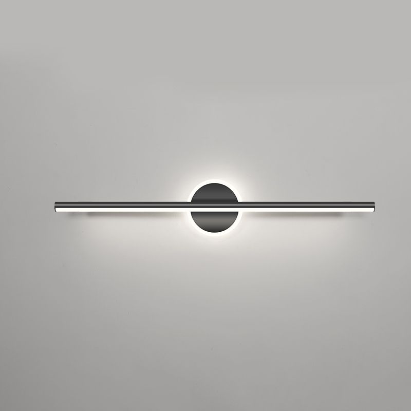 Style moderne de forme linéaire applique en métal métal 2 lumineux légers lumière pour salle de bain