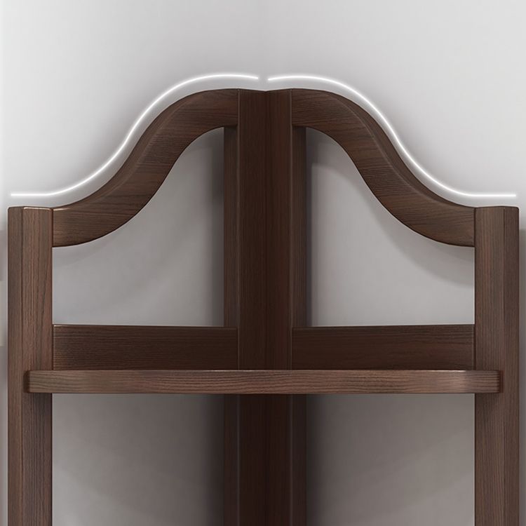 Modern Style Corner Bookshelf Solid Wood Shelf Bookcase for Home