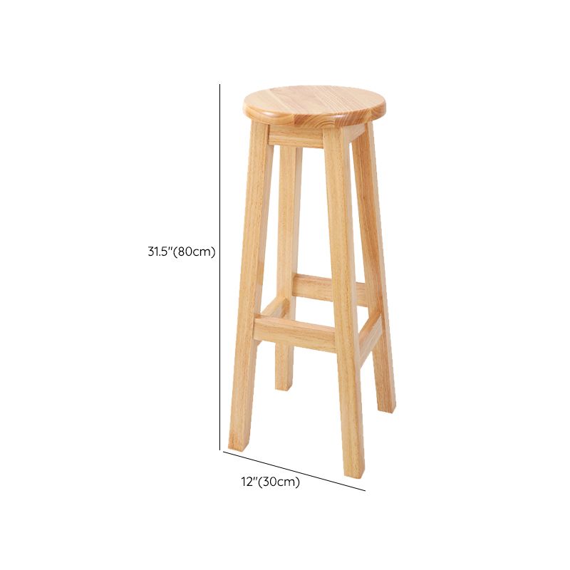 Modern Style Bar Stool Solid Wood Counter Stool for Dining Room