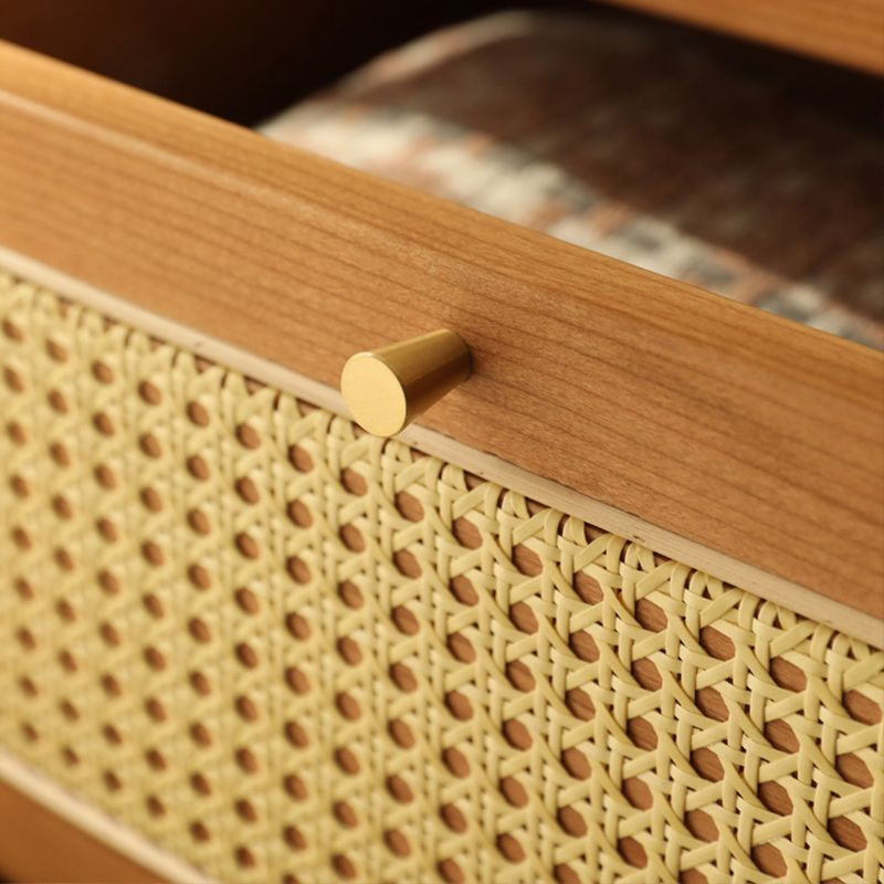 15.6-inch Width Contemporary Storage Chest Solid Wood Dresser with 6/9 Drawers