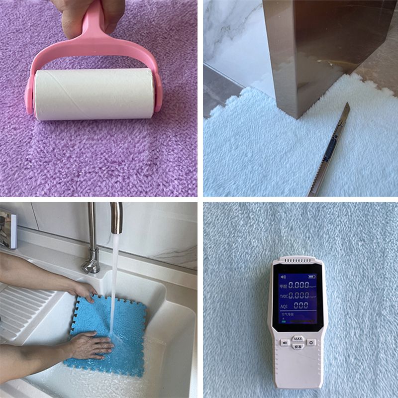 Multi-Color Level Loop Carpet Tile Non-Skid Interlocking Bedroom Carpet Tiles