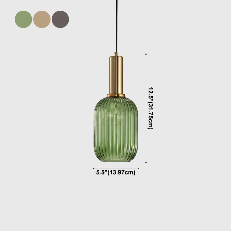 Modern Style Minimalist Hanging Light Glass Shade Pendant Lighting Fixture