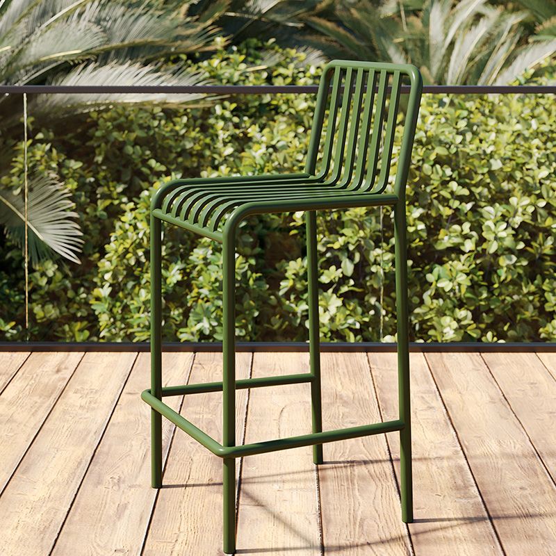 Industrial Low Back Counter Stool Metal Counter Stools for Home Use