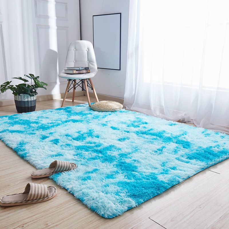 Bruin casual binnen tapijt polyester tie kleurstof tapijt wasbaar wastideedekap voor woonkamer