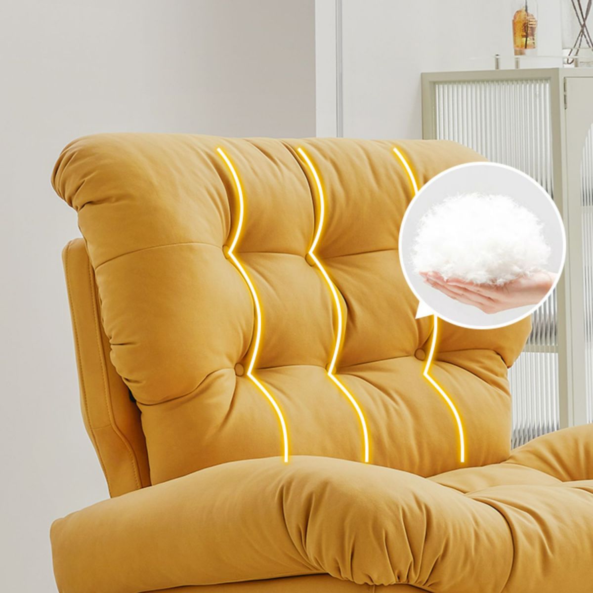 Removable Cushions Recliner Chair Power Reclining Type Standard Recliner