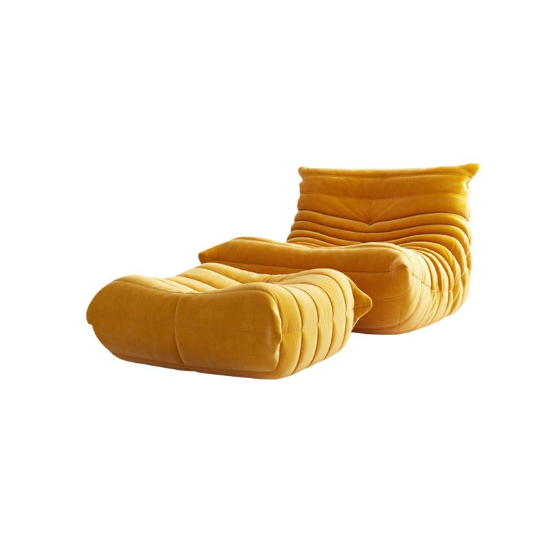 Fabric/Faux Leather Chair 33.4" L x 43.3" W x 30.3 " H Armless Chair for Living Room