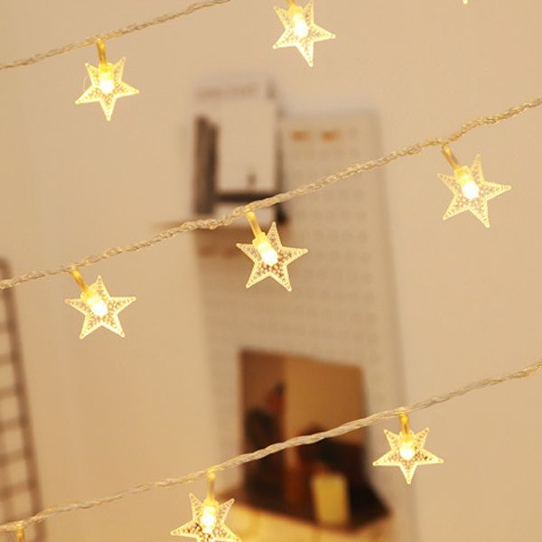 Plastic LED Decorative Lights in Modern Artistic Style Starry Outdoor Festive Lamp