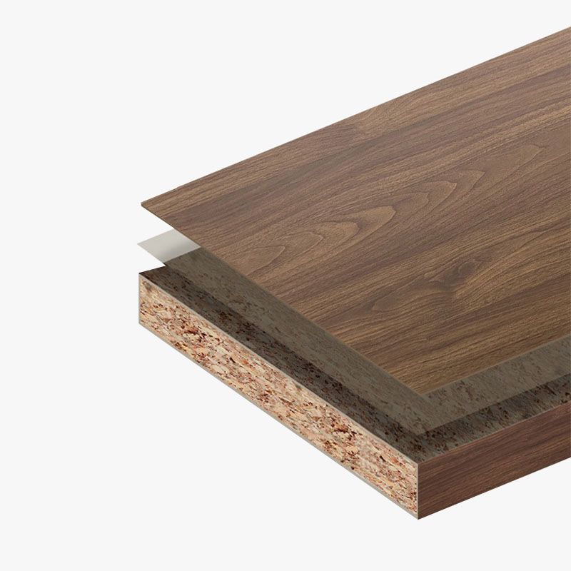 Modern Brown Engineered Wood Filing Cabinet with Drawers for Home Office